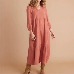 NWT Marine layer Annabella Maxi Dress in Rosewood XS